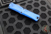Microtech Combat Troodon Gen III OTF Knife- Single Edge-Navy Blue Handle- Black Part Serrated Edge Blade 1143-2 NA Gen III