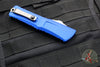 Microtech Combat Troodon Gen III OTF Knife- Tanto Edge- Navy Blue Finished Handle- Stonewash Blade 1144-10 NA Gen III
