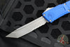 Microtech Combat Troodon Gen III OTF Knife- Tanto Edge- Navy Blue Handle- Apocalyptic Part Serrated Blade 1144-11 APNA Gen III