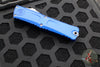 Microtech Combat Troodon Gen III OTF Knife- Tanto Edge- Navy Blue Handle- Apocalyptic Part Serrated Blade 1144-11 APNA Gen III