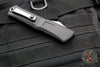 Microtech Combat Troodon Gen III OTF Knife- Tanto Edge- Black Handle- Stonewash Full Serrated Blade 1144-12 Gen III