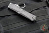 Microtech Combat Troodon Gen III OTF Knife- Tanto Edge- Black Handle- Stonewash Full Serrated Blade 1144-12 Gen III