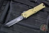 Microtech Combat Troodon Gen III OTF Knife- Tanto Edge- OD Green Handle- Black Full Serrated Edge Blade 1144-3 OD Gen III