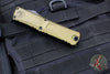Microtech Combat Troodon Gen III OTF Knife- Tanto Edge- OD Green Handle- Black Full Serrated Edge Blade 1144-3 OD Gen III