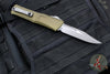 Microtech Combat Troodon Gen III OTF Knife- Bowie Edge- OD Green Handle- Apocalyptic Plain Edge Blade 1146-10 APOD Gen III