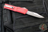 Microtech Combat Troodon Gen III OTF Knife- Bowie Edge- Red Handle- Apocalyptic Plain Edge Blade 1146-10 APRD Gen III