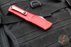 Microtech Combat Troodon Gen III OTF Knife- Bowie Edge- Red Handle- Apocalyptic Plain Edge Blade 1146-10 APRD Gen III