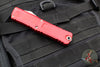 Microtech Combat Troodon Gen III OTF Knife- Bowie Edge- Red Handle- Apocalyptic Plain Edge Blade 1146-10 APRD Gen III