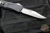 Microtech Combat Troodon Gen III OTF Knife- Bowie Edge- Black Handle- Stonewash Plain Edge Blade 1146-10 Gen III