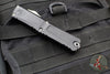 Microtech Combat Troodon Gen III OTF Knife- Bowie Edge- Black Handle- Stonewash Plain Edge Blade 1146-10 Gen III