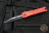 Microtech Combat Troodon Gen III OTF Knife- Bowie Edge- Red Handle- Black Plain Edge Blade 1146-1 RD Gen III