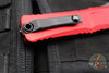 Microtech Combat Troodon Gen III OTF Knife- Bowie Edge- Red Handle- Black Plain Edge Blade 1146-1 RD Gen III