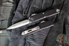 Microtech UTX-70 OTF Knife- Gen IV- Double Edge- Black Handle- Stonewash Blade 11474-10