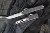 Microtech UTX-70 OTF Knife- Gen IV- Single Edge- Black Handle- Apocalyptic Blade 11484-10 AP