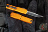 Microtech UTX-70 OTF Knife- Gen IV- Single Edge- Orange Handle- Black Blade 11484-1 OR
