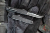 Microtech UTX-70 OTF Knife- Gen IV- Single Edge- Tactical- Black Handle- Black Blade 11484-1 T