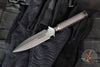 Marfione Custom ADO Boot Dagger- DLC Double Vapor Blast Finished- Leather Sheath