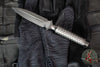 Marfione Custom ADO Boot Dagger- DLC Double Vapor Blast Finished- Leather Sheath
