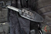 Marfione Custom ADO Boot Dagger- DLC Double Vapor Blast Finished- Leather Sheath