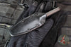 Marfione Custom ADO Boot Dagger- DLC Double Vapor Blast Finished- Leather Sheath