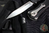 Microtech Halo IV- Single Edge- Marfione Select- Black Handle- Stonewash Blade 1150-10 MS1