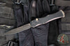 Microtech Halo IV- Single Edge- Marfione Select- Black Handle- Etched Baker Forge Coppermai Damascus Blade 1150-16 MS2