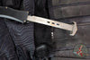 Microtech Halo IV- Single Edge- Marfione Select- Black Handle- Etched Baker Forge Coppermai Damascus Blade 1150-16 MS2