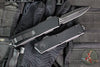 Microtech Scarab II- Gen III- Executive- Double Edge- Tactical- Black Handle- Black Full Serrated Edge Blade 1175-3 T