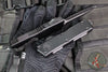Microtech Scarab II- Gen III- Executive- Double Edge- Tactical- Black Handle- Black Full Serrated Edge Blade 1175-3 T