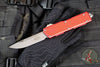 Microtech Scarab II- Gen III- Executive- Single Edge- Red Handle- Apocalyptic Blade 1176-10 APRD
