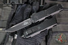 Microtech Scarab II- Gen III- Executive- Tanto Edge- Tactical- Black Handle- Black Plain Edge Blade 1177-1 T
