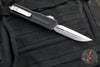 Microtech Scarab II- D/E-S Double/Single Edge- Black Handle- Stonewash Plain Edge Blade 1180-10