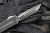 Microtech Scarab II- D/E-S Double/Single Edge-Shadow Edition- Black Finished Handle- Black DLC Plain Edge Blade 1180-1 DLCTSH
