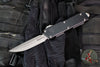 Microtech Scarab II- Gen III- Executive- D/E-S Double Edge/Single Edge- Black Handle- Apocalyptic Blade 1181-10 AP