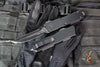Microtech Scarab II- Gen III- Executive- Tactical- D/E-S Double Edge/Single Edge- Black Handle- Black Blade 1181-1 T