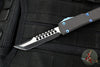 Microtech Ultratech Hellhound Tanto Carbon Fiber OTF Knife Solid Blue Hardware 119-1 DLCCF