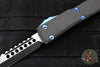 Microtech Ultratech Hellhound Tanto Carbon Fiber OTF Knife Solid Blue Hardware 119-1 DLCCF