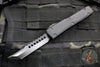 Microtech Ultratech OTF Knife- Hellhound Edge-Black Handle- Sterile Black DLC Blade- Black Hardware 119-1 DLCTSH