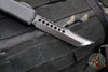 Microtech Ultratech OTF Knife- Hellhound Edge-Black Handle- Sterile Black DLC Blade- Black Hardware 119-1 DLCTSH