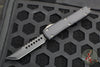 Microtech Ultratech OTF Knife- Hellhound Edge- Black Handle With No Logo- DLC Blade Black Hardware 119-1 DLCTS 01/2021 SN115