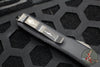 Microtech Ultratech OTF Knife- Hellhound Edge- Black Handle With No Logo- DLC Blade Black Hardware 119-1 DLCTS 01/2021 SN115