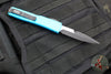 Microtech Ultratech OTF Knife- Bayonet Edge- Turquoise Handle- Black Part Serrated Blade 120-2 TQ