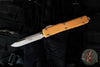 Microtech Ultratech OTF Knife- Tan G-10 Top Handle- Black Aluminum Bottom Handle- Apocalyptic Finished Blade 121-10 APGTTAS SN 004 2021