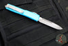 Microtech Ultratech OTF Knife- Single Edge- Turquoise Handle- Apocalyptic Blade 121-10 APTQ