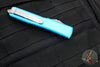 Microtech Ultratech OTF Knife- Single Edge- Turquoise Handle- Apocalyptic Blade 121-10 APTQ