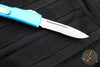 Microtech Ultratech OTF Knife- Single Edge- Turquoise Handle- Stonewash Part Serrated Blade 121-11 TQ