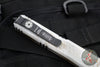 Microtech Sand Trooper Ultratech OTF Knife- Single Edge- Distressed White Handle- Distressed White Plain Edge Blade 121-1 SAD