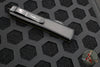 Microtech Ultratech OTF Knife- Single Edge- Frag Pattern OD Green G-10 Top- Black Part Serrated Edge Blade 121-2 FRGTODS