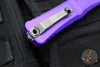 Microtech Combat Troodon Gen III OTF Knife- Interceptor Edge- Purple Handle- Stonewash Blade 1217-10 PUS Gen III