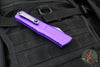 Microtech Combat Troodon Gen III OTF Knife- Interceptor Edge- Purple Handle- Stonewash Blade 1217-10 PUS Gen III